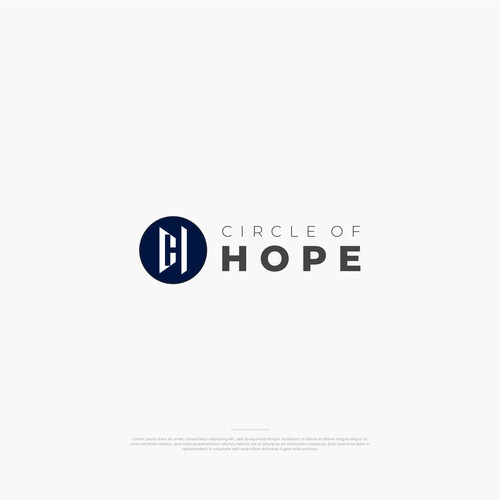 Simple modern logo Circle Of Hope