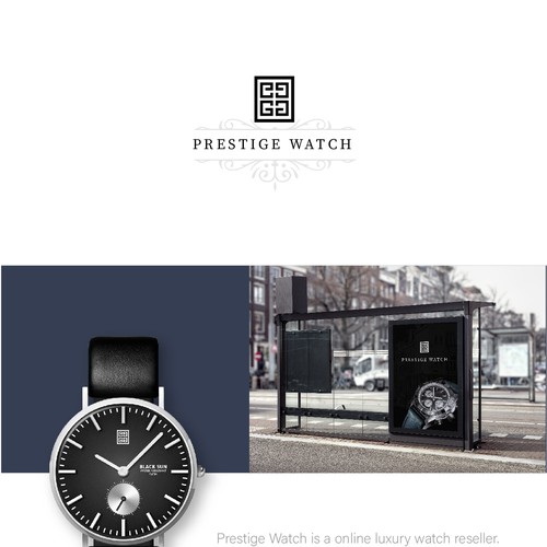 Monogram logo concept for Prestige Watch