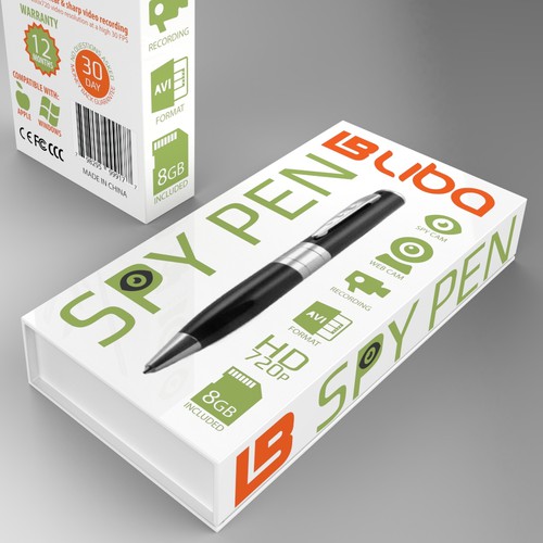 Spy Pen with Hidden Camera Packaging