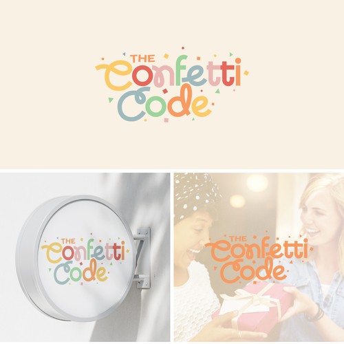The Confetti Code Logotype Design Concept