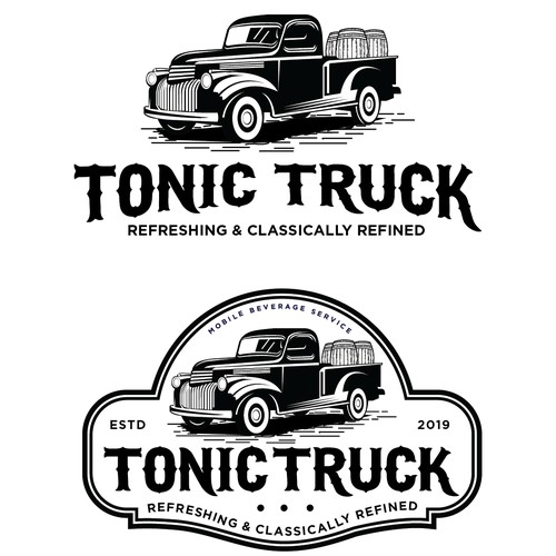 Design a Classy Upscale Logo for a Mobile Bar Service Truck