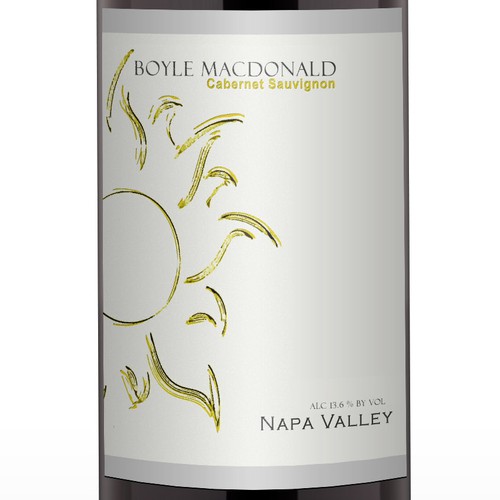 Wine label for Napa Valley family 