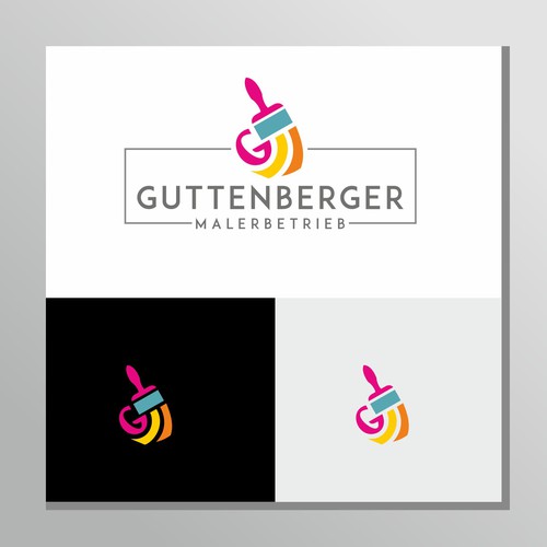 Logoconcept for painter-company