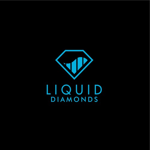 Liquid Diamonds logo design