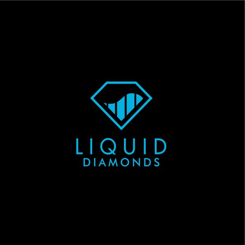 Liquid Diamonds logo design