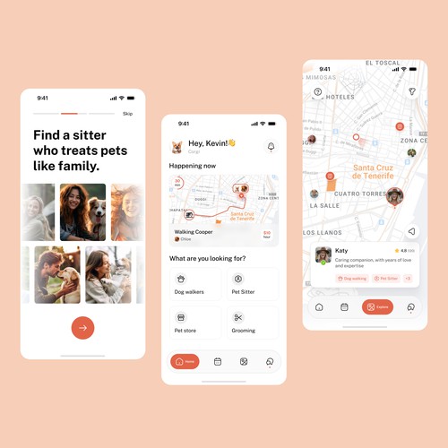 Pet services - Mobile app