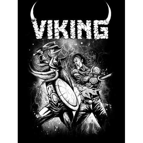 t-shirt design for VIKING