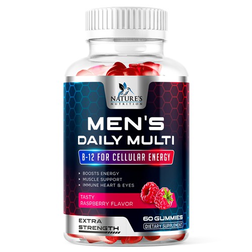 Men's Multivitamin Gummies label