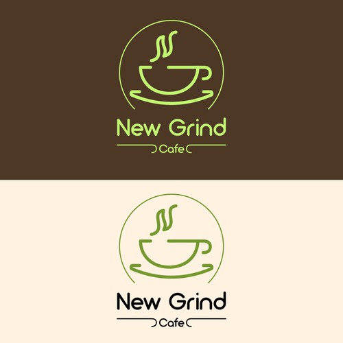 A logo for a cafe selling CBD infused coffee and that is the only cafe of its kind in town.