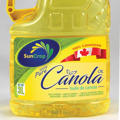 Packaging Label for Canola Oil