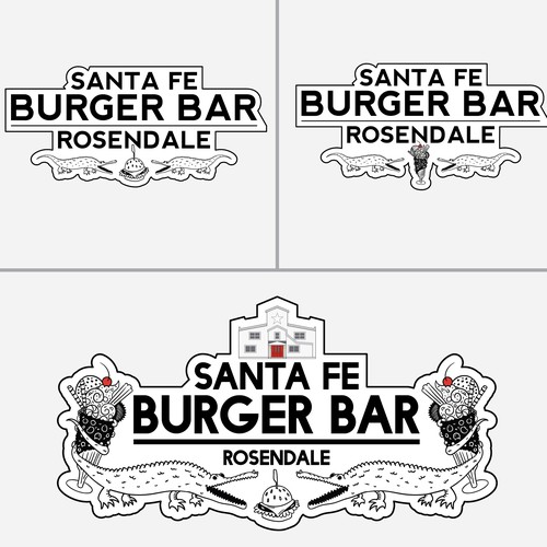 Logo Concept for Santa Fe Burger Bar - Third Pass