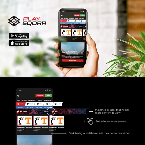 Website mobile redesign of betting plataform.