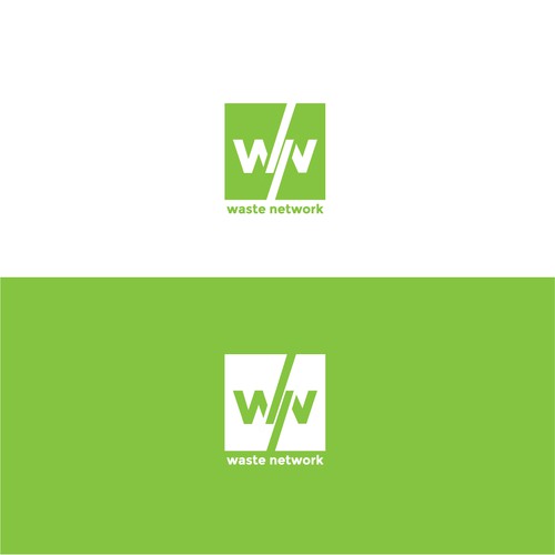 Logo concept for a waste solutions company