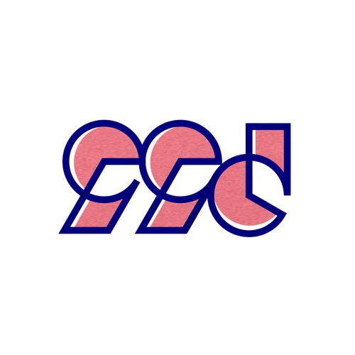 99d logo with bauhaus style