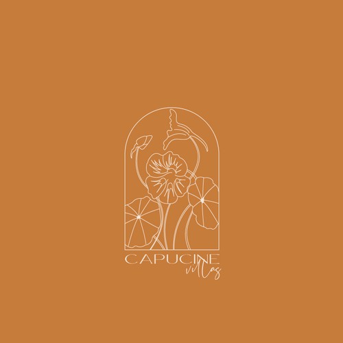 Flower logo for luxury villas