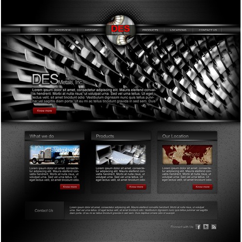 Help DES Metals Inc with a new website design