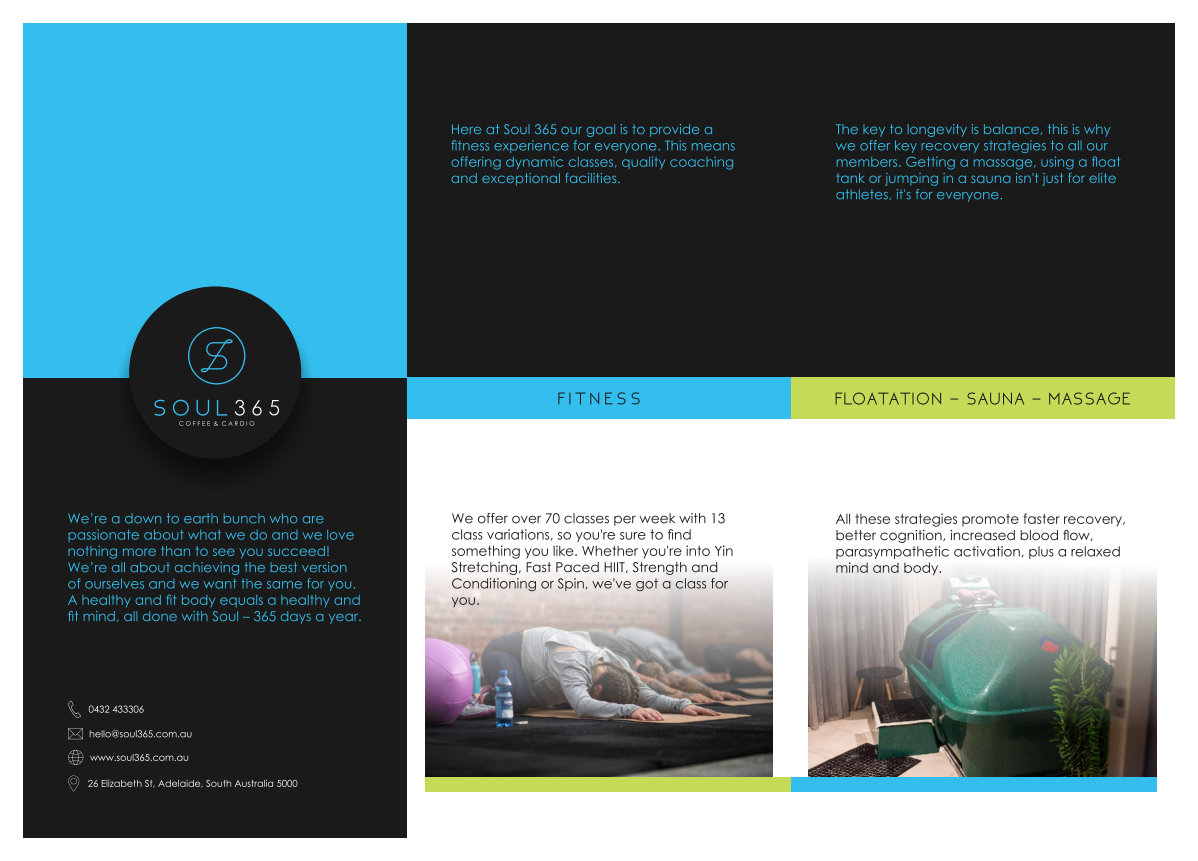Soul 365 - Tri fold Brochure