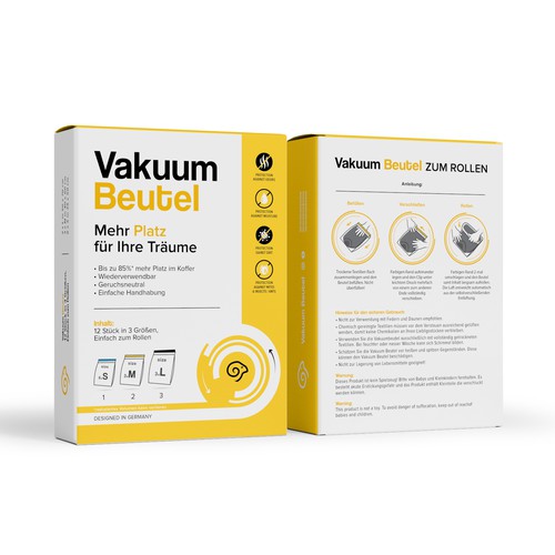 Vakuum Beutel Packaging Design