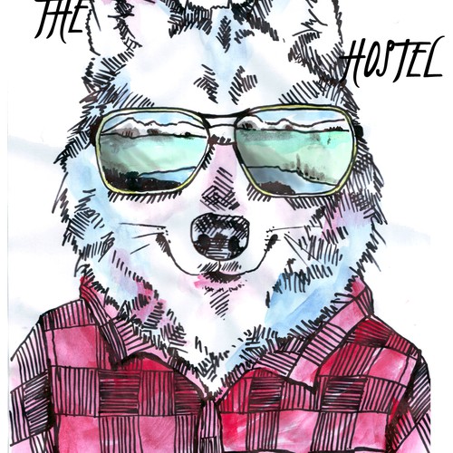 Wolf Illustration for Action Sports Clientele T-Shirt