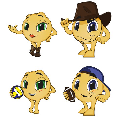 Create a cool mascot to showcase our delicious cheese snack!