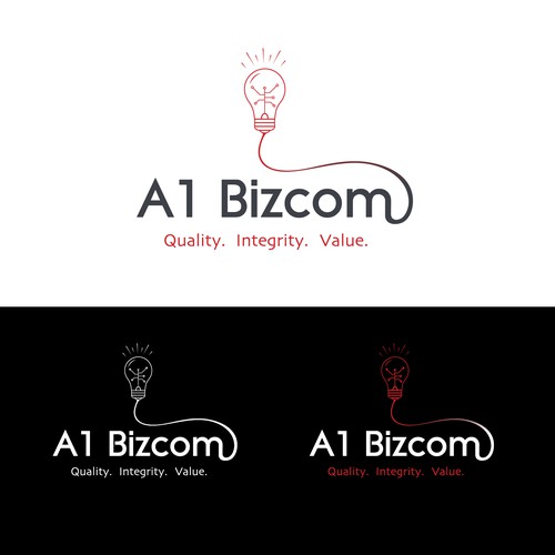Modern logo for a tech and communication company 