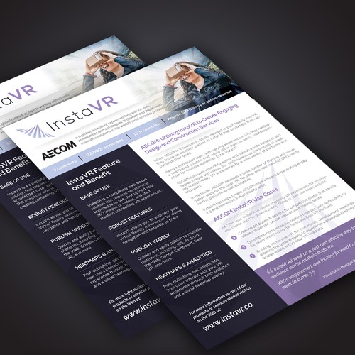 Futuristic Single Page Brochure