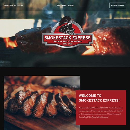 Website for a BBQ House