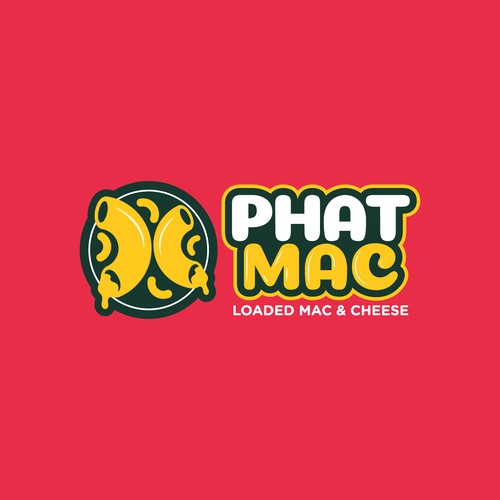 Bold logo concept for PHAT MAC Logo – Loaded Mac & Cheese