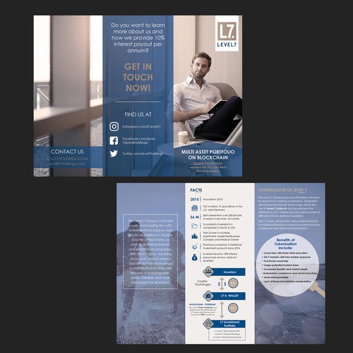 brochure for LEVEL7 company