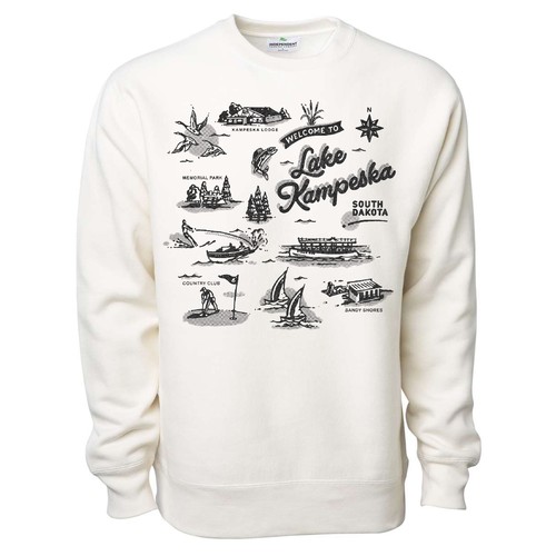 Lake Kampesta crewneck design