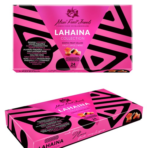 Design packaging label for very unique award-winning Maui confection