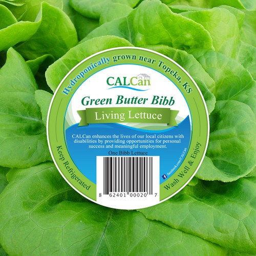 Lettuce package sticker