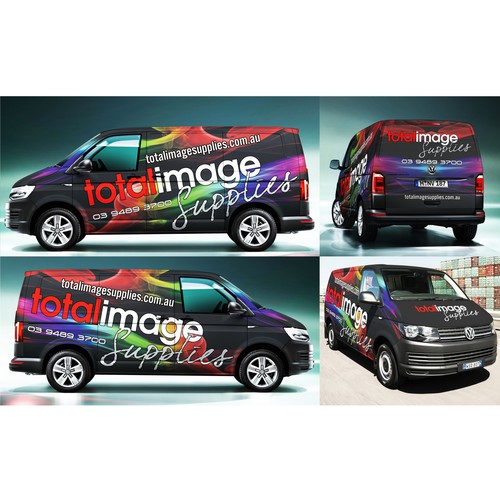 Van wrap design for Total Image Suplies.