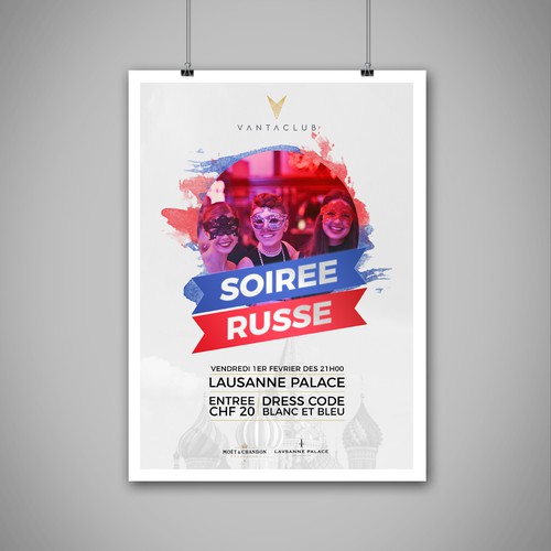 Flyer Soirée Russe