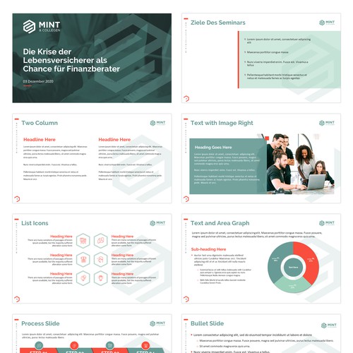 Mint & Collagen PPT Template