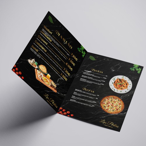 Las Perlas – Elegant Menu Design with a Mediterranean Soul