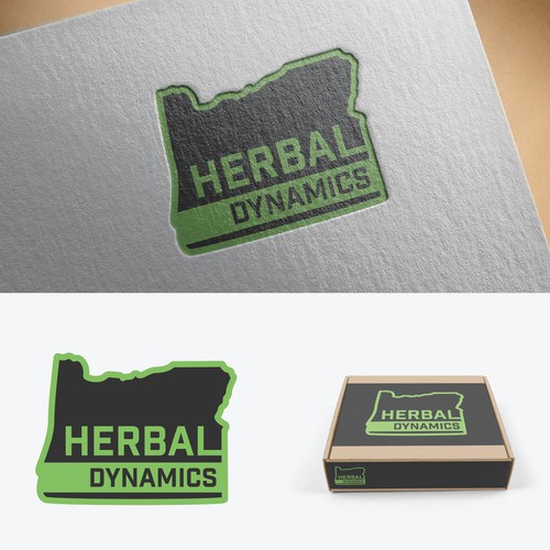 Grounded logo for an herbal cannabis focused company