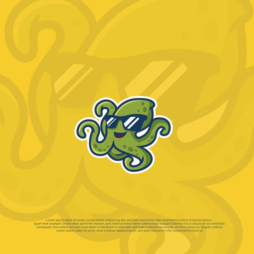 Logo concept Octopus mascot