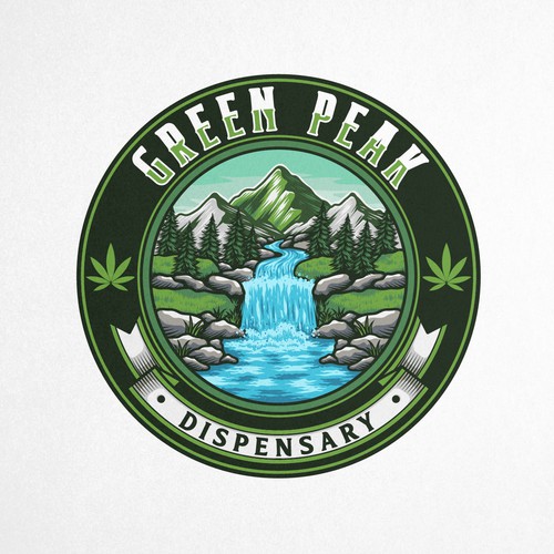 logo concept for Green Peak Dispensary