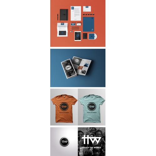 Touch The World Logo: Simple. Creative. Fresh.