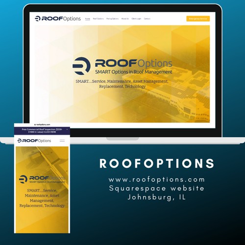 Squarespace Website for National Commercial Roofer