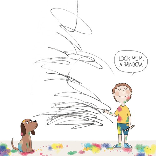 Illustration based on a children drawing