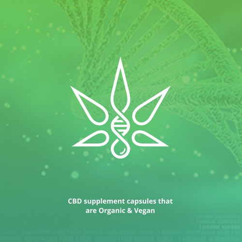 Modern fresh logo design for CBD supplements company