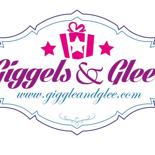 Create a playful gift company brand for Giggles & Glee