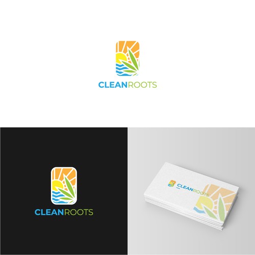 Colorful logo for Clean Roots company