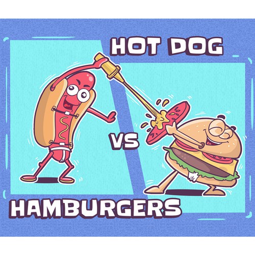 Game Box of Hotdog vs. Hambyrgers