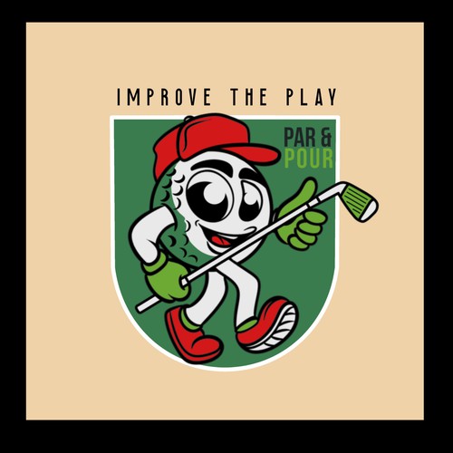 Bold logo icon golf brand