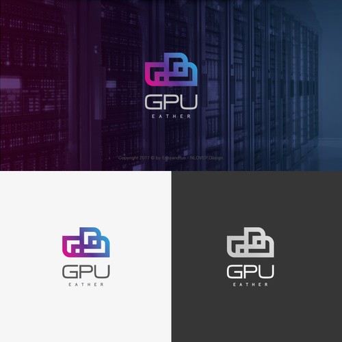Concept logo for 'GPUeither'