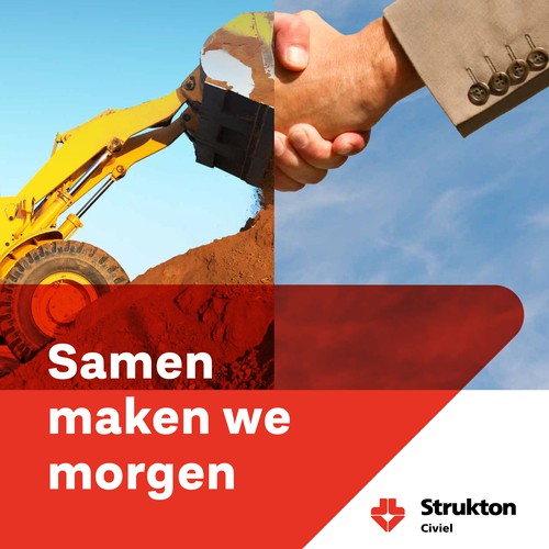 Identity design for part of Strukton who get it's own identity