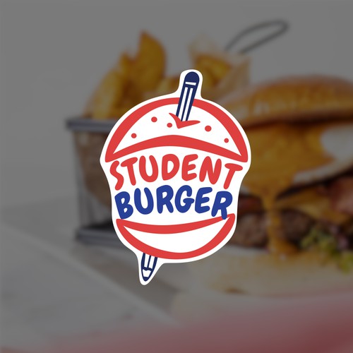 Playful logo for Burger Company
